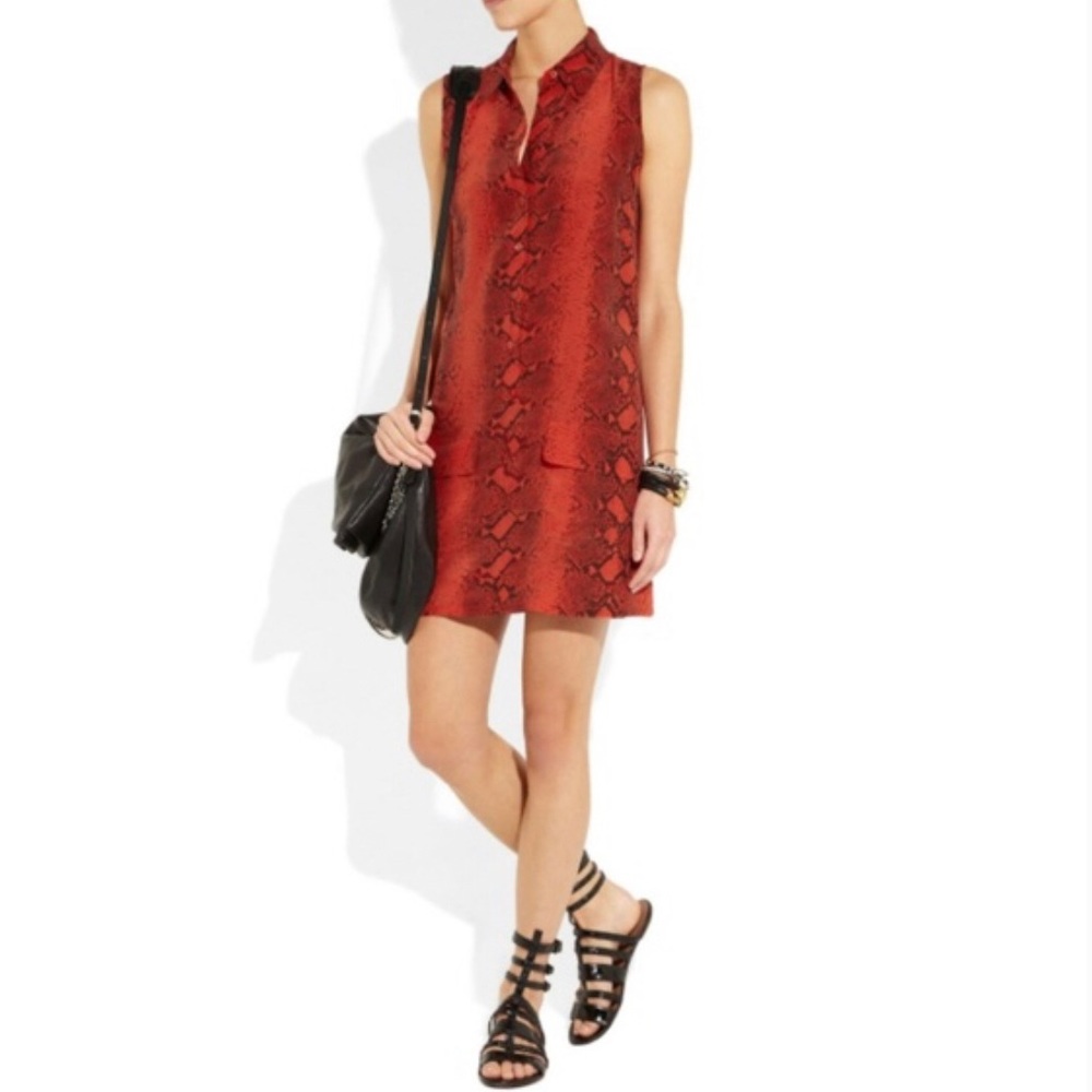 Equipment silk shirt dress